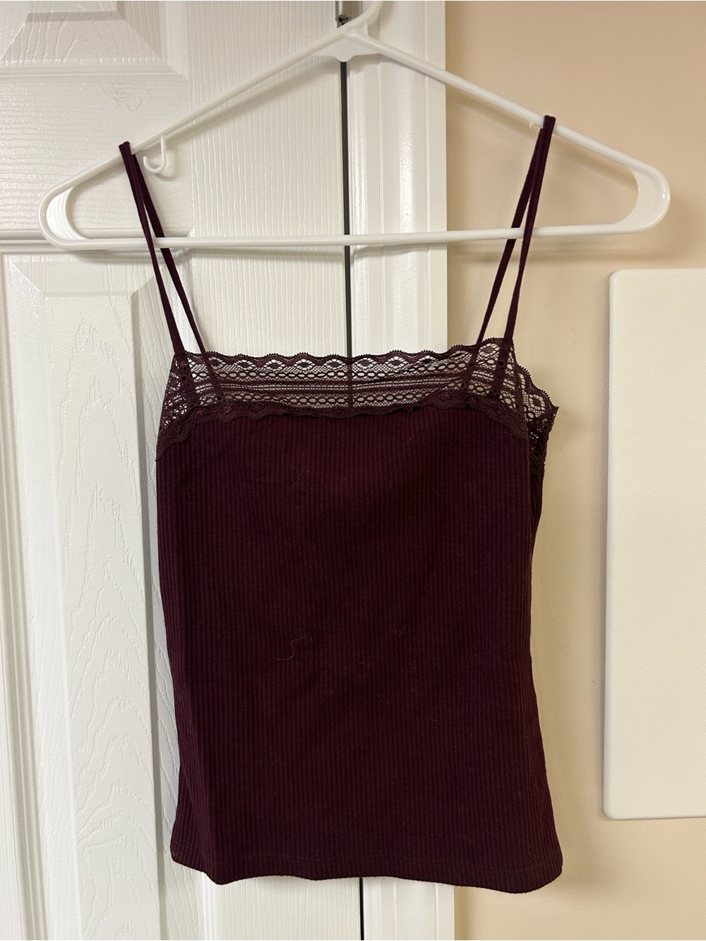 NWT Madewell Lace-Trim Square-Neck Tank